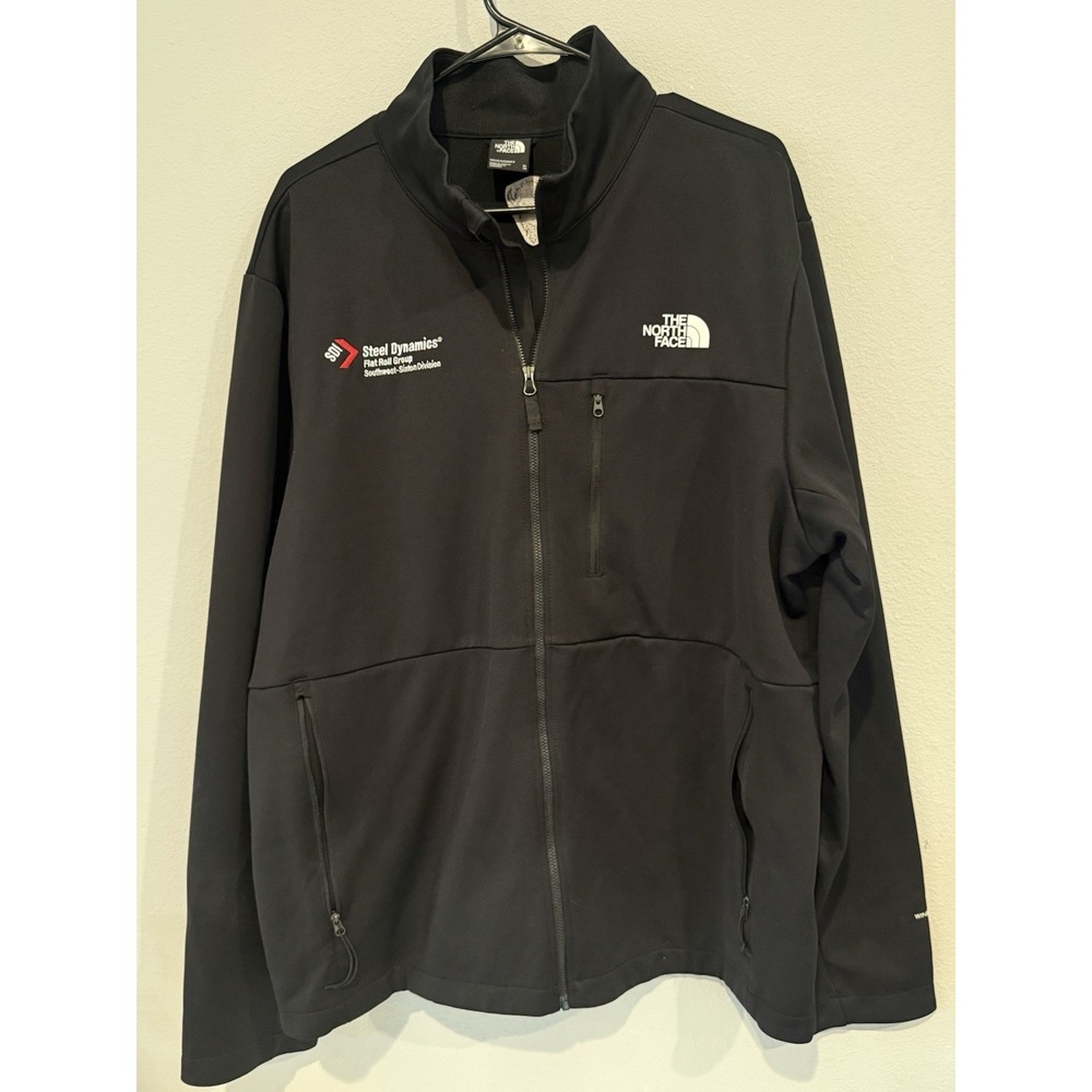 The North Face Men's XL Full Zip Soft Shell Jacket Black Corporate Logo - Picture 4 of 5